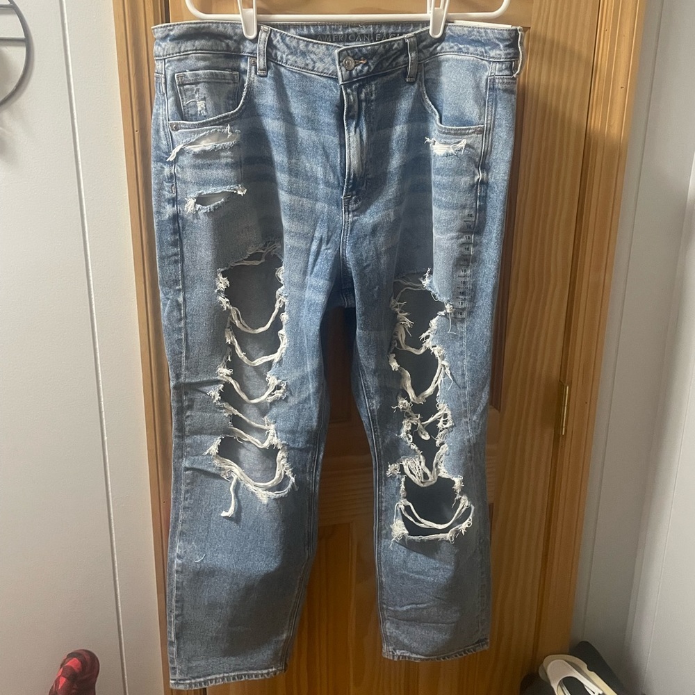 AE Ripped Mom Jeans
